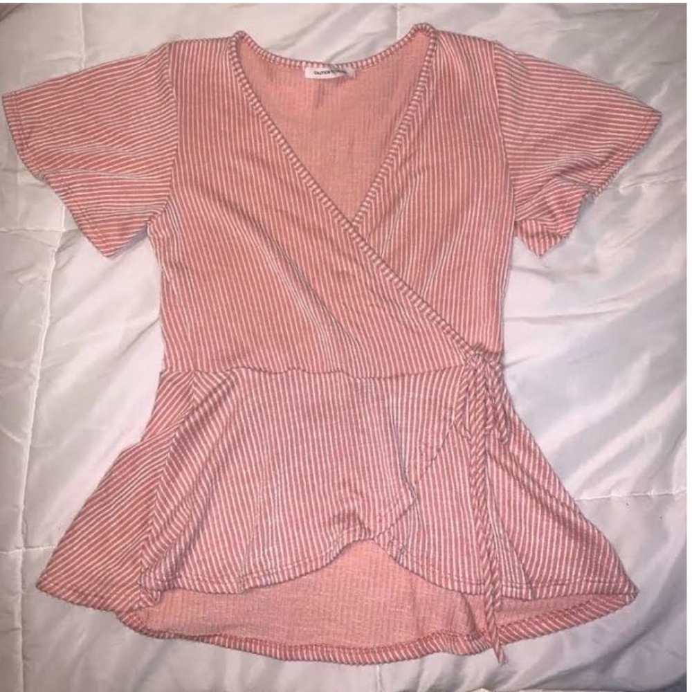 Pink ruffled shirt!